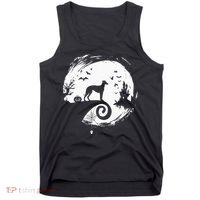 Italian Greyhound Halloween Costume Moon Silhouette Tank Top thumb 0