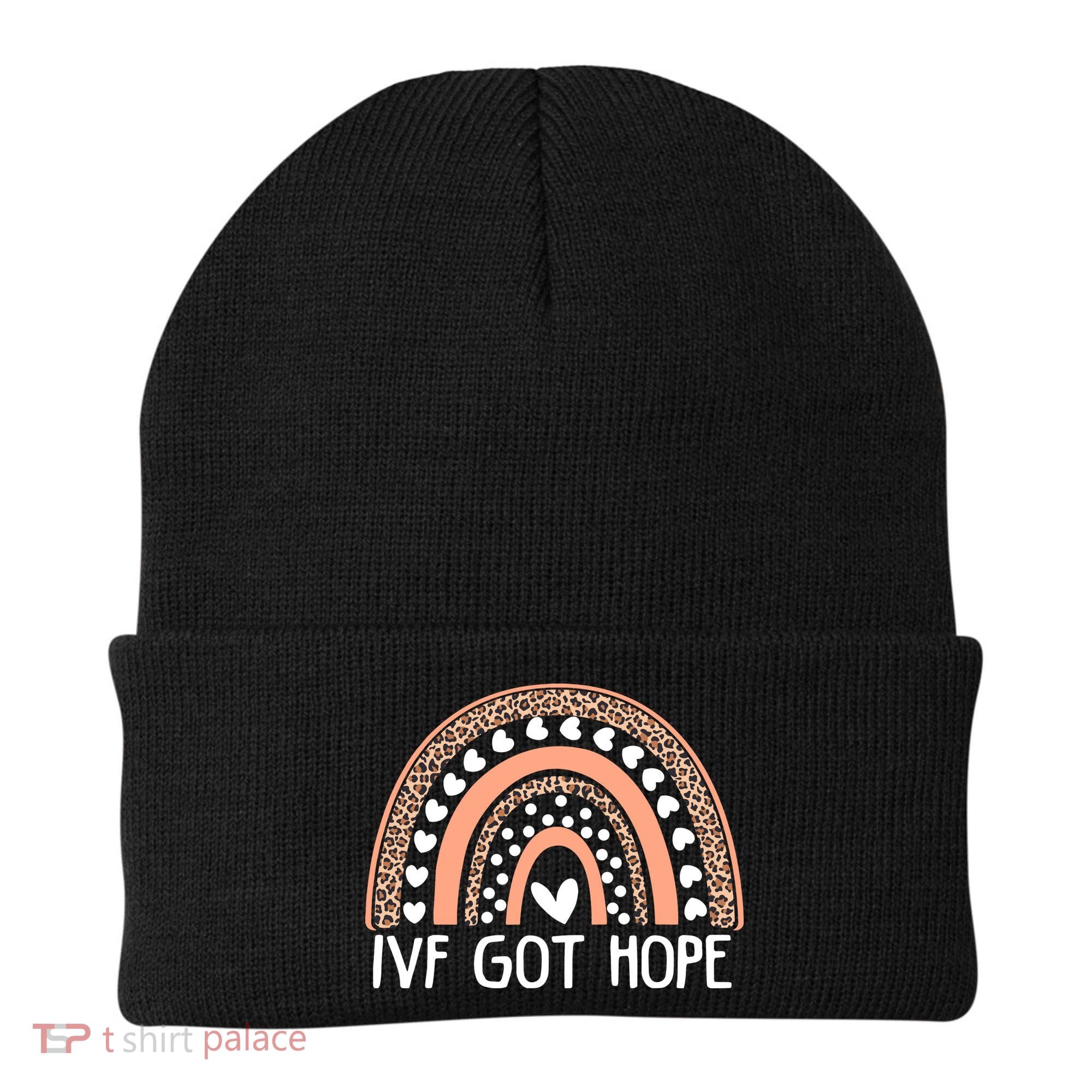 IVF Got Hope Inspiration Rainbow IVF Mom Fertility Surrogate Beanie