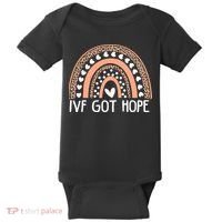 IVF Got Hope Inspiration Rainbow IVF Mom Fertility Surrogate Baby Bodysuit thumb 0