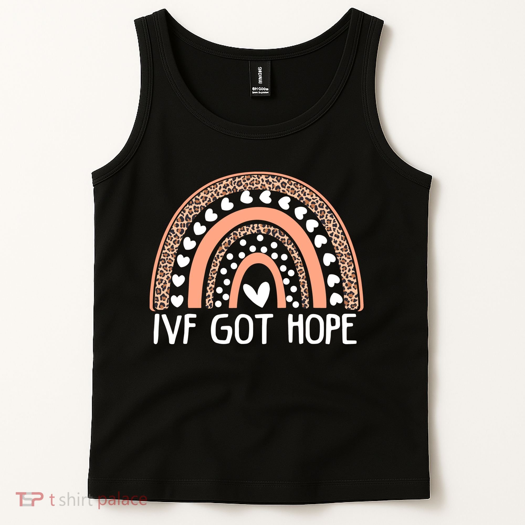 IVF Got Hope Inspiration Rainbow IVF Mom Fertility Surrogate Tank Top