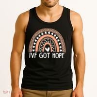 IVF Got Hope Inspiration Rainbow IVF Mom Fertility Surrogate Tank Top thumb 3