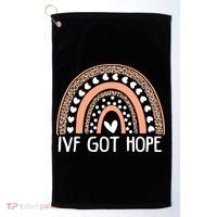 IVF Got Hope Inspiration Rainbow IVF Mom Fertility Surrogate Golf Towel thumb 0