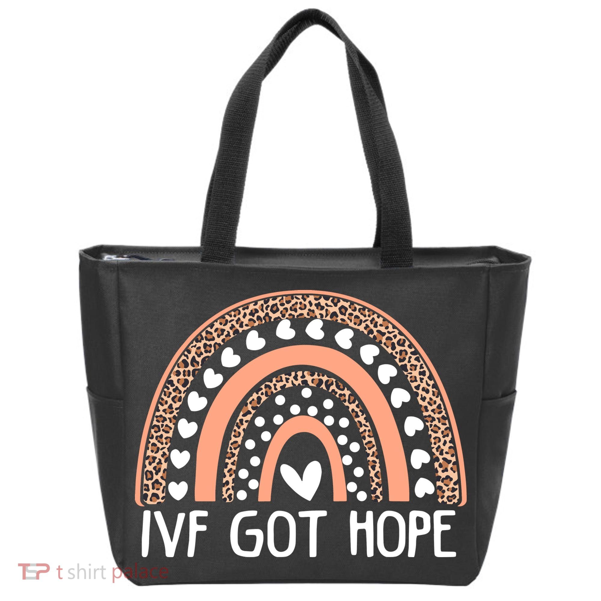 IVF Got Hope Inspiration Rainbow IVF Mom Fertility Surrogate Tote Bag