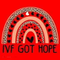IVF Got Hope Inspiration Rainbow IVF Mom Fertility Surrogate Santa Hat thumb 1