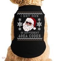 I Got Hos In Different Area Codes Funny Christmas Sweater Doggie Tank thumb 0