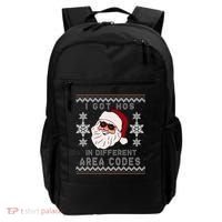 I Got Hos In Different Area Codes Funny Christmas Sweater Backpack thumb 0