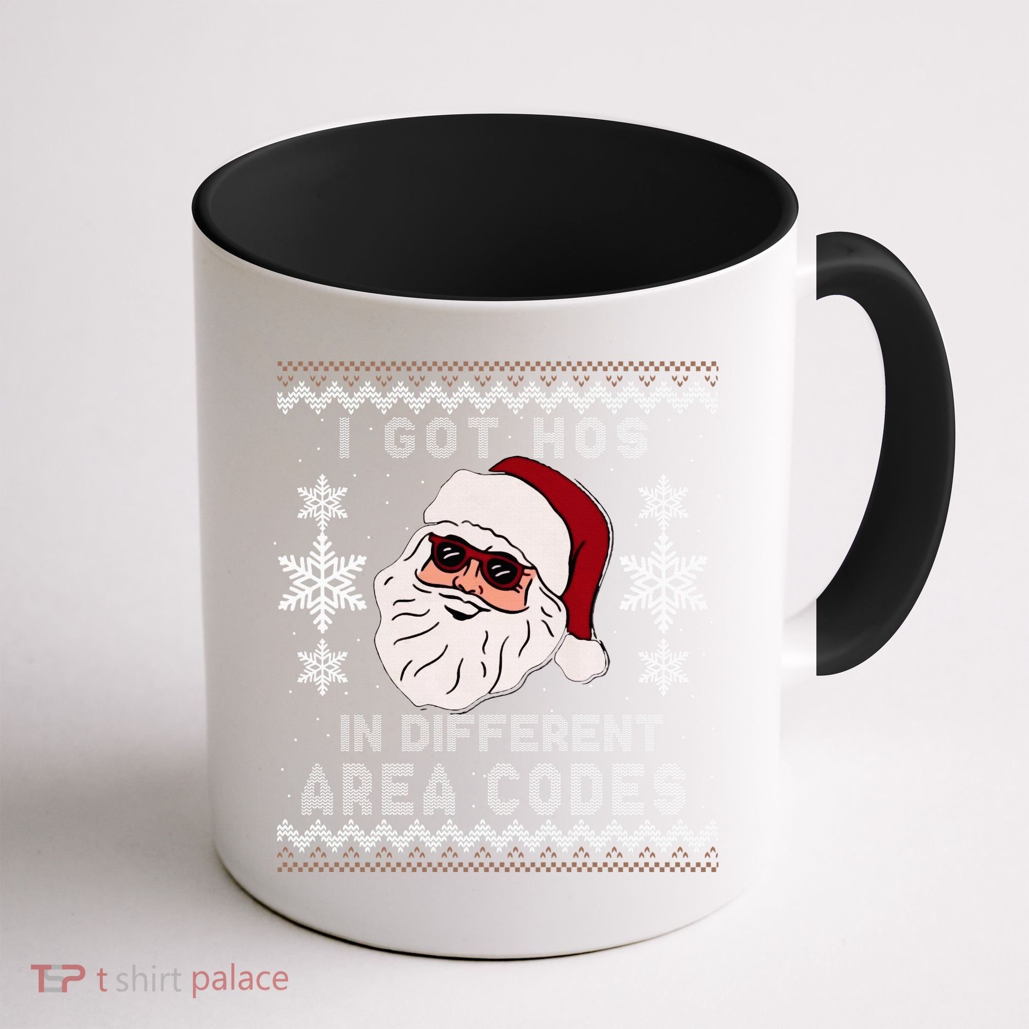 I Got Hos In Different Area Codes Funny Christmas Sweater Coffee Mug
