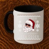 I Got Hos In Different Area Codes Funny Christmas Sweater Coffee Mug thumb 2
