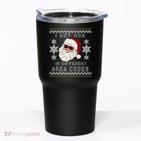 I Got Hos In Different Area Codes Funny Christmas Sweater Tumbler thumb 0