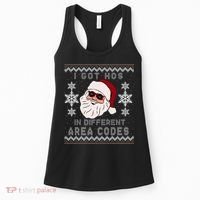I Got Hos In Different Area Codes Funny Christmas Sweater Women's Tank Top thumb 0
