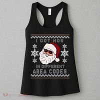 I Got Hos In Different Area Codes Funny Christmas Sweater Women's Tank Top thumb 3