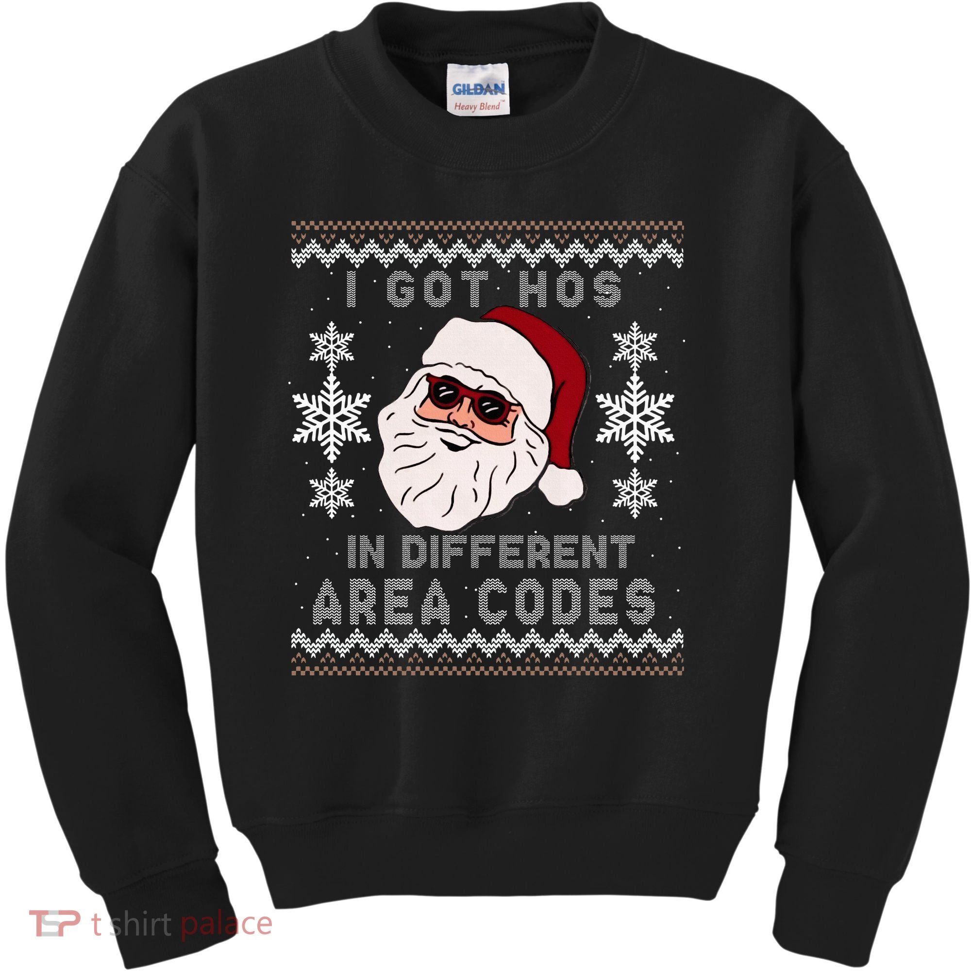 I Got Hos In Different Area Codes Funny Christmas Sweater Kids Sweatshirt
