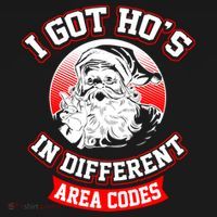 I Got Hos In Different Area Codes Christmas Gift Santa Backpack thumb 2