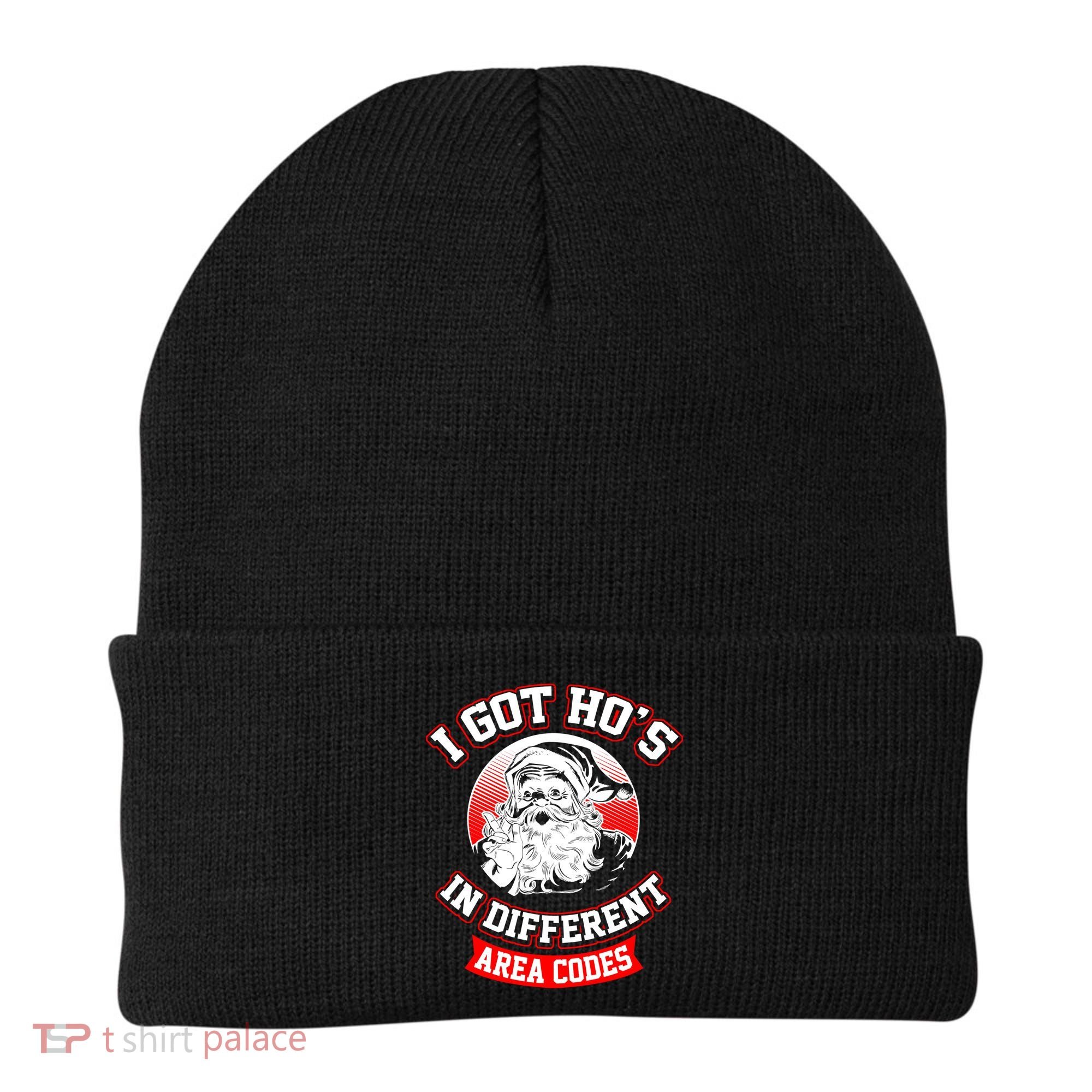 I Got Hos In Different Area Codes Christmas Gift Santa Beanie