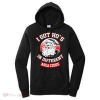 I Got Hos In Different Area Codes Christmas Gift Santa Women's Hoodie thumb 0