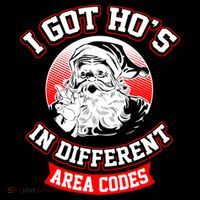 I Got Hos In Different Area Codes Christmas Gift Santa Women's Hoodie thumb 2