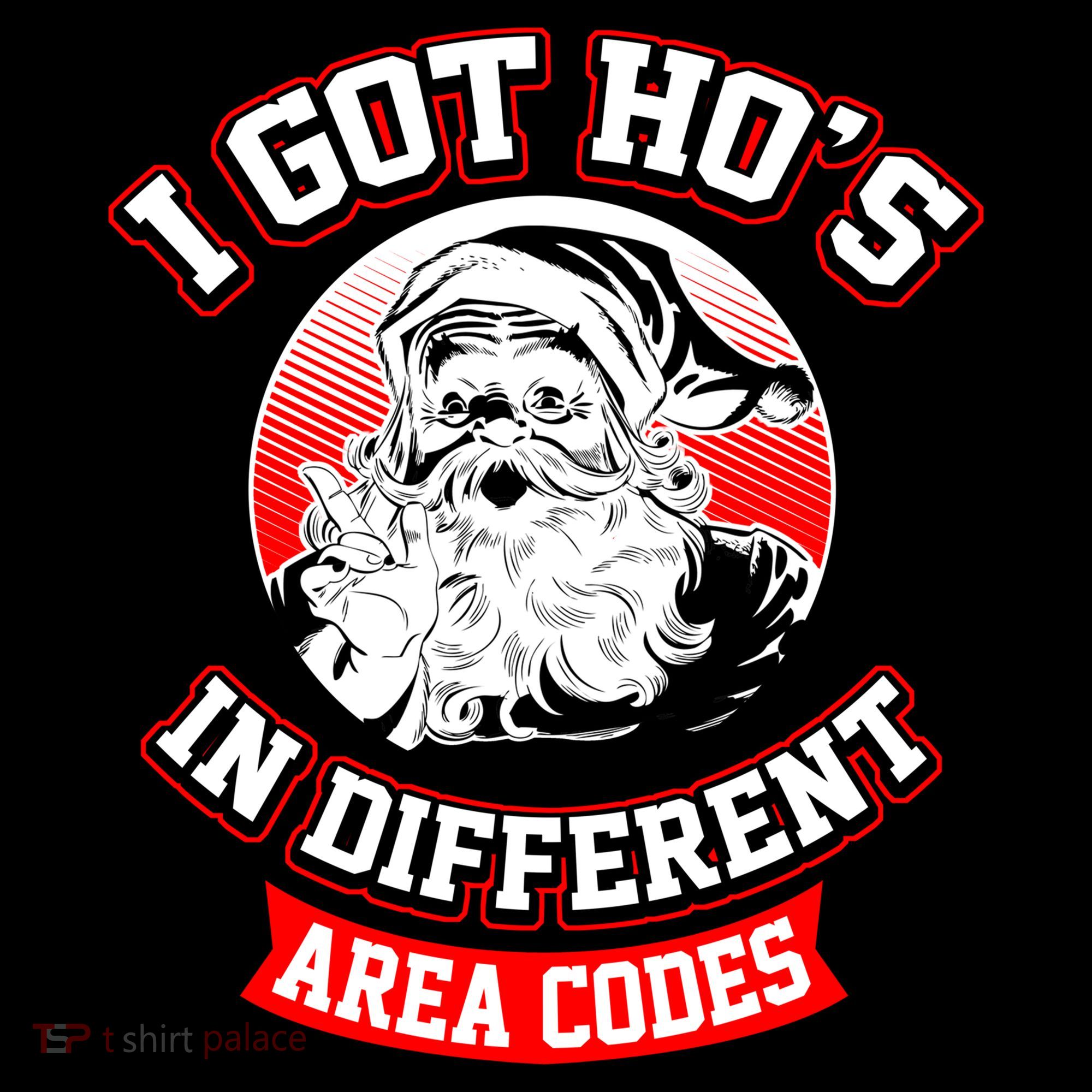 I Got Hos In Different Area Codes Christmas Gift Santa Women's Hoodie