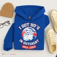 I Got Hos In Different Area Codes Christmas Gift Santa Hoodie thumb 4