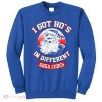 I Got Hos In Different Area Codes Christmas Gift Santa Sweatshirt thumb 0