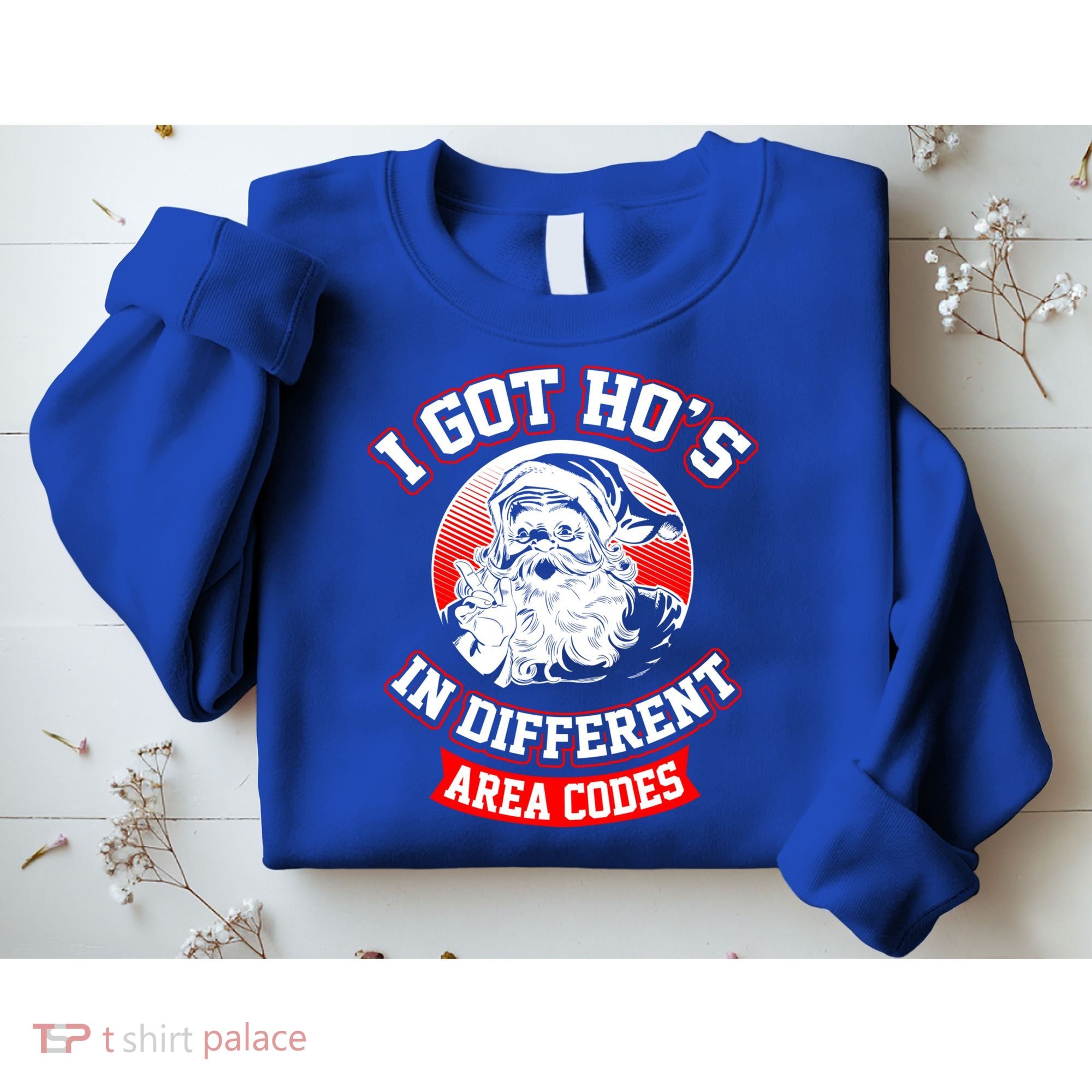 I Got Hos In Different Area Codes Christmas Gift Santa Sweatshirt