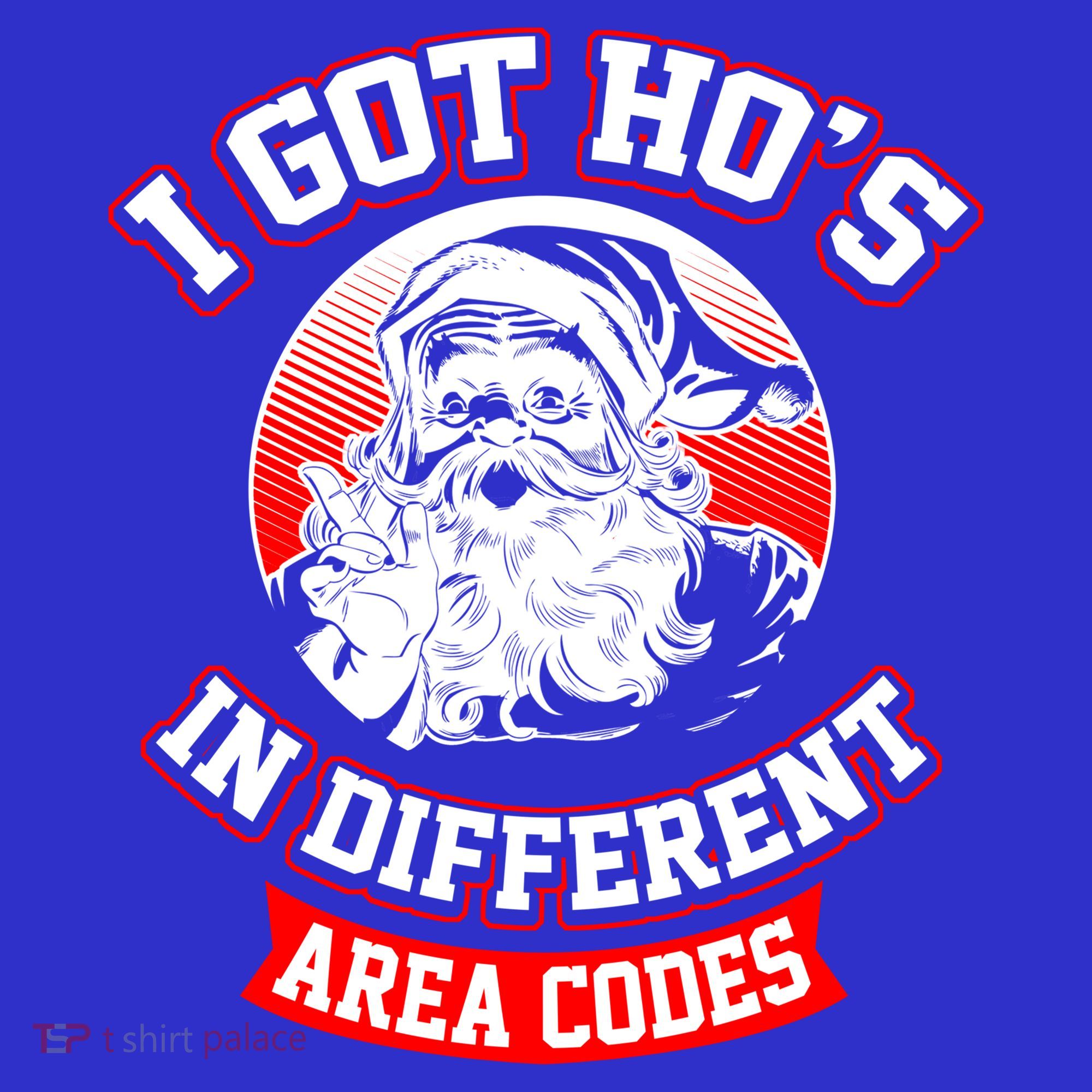 I Got Hos In Different Area Codes Christmas Gift Santa Sweatshirt