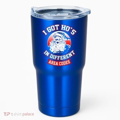 I Got Hos In Different Area Codes Christmas Gift Santa Tumbler