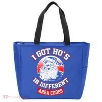 I Got Hos In Different Area Codes Christmas Gift Santa Tote Bag thumb 0