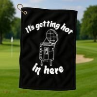 Its Getting Hot In Here Funny Kiln Ceramic Pun Art Teacher Golf Towel thumb 1