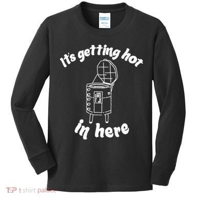 Its Getting Hot In Here Funny Kiln Ceramic Pun Art Teacher Kids Long Sleeve Shirt