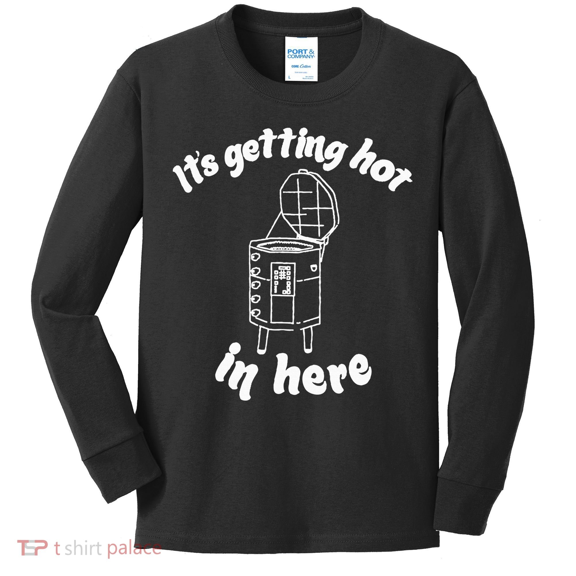 Its Getting Hot In Here Funny Kiln Ceramic Pun Art Teacher Kids Long Sleeve Shirt