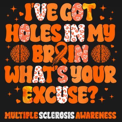 I've Got Holes In My Brain Multiple Sclerosis Awareness MS Cooling Performance Crew T-Shirt