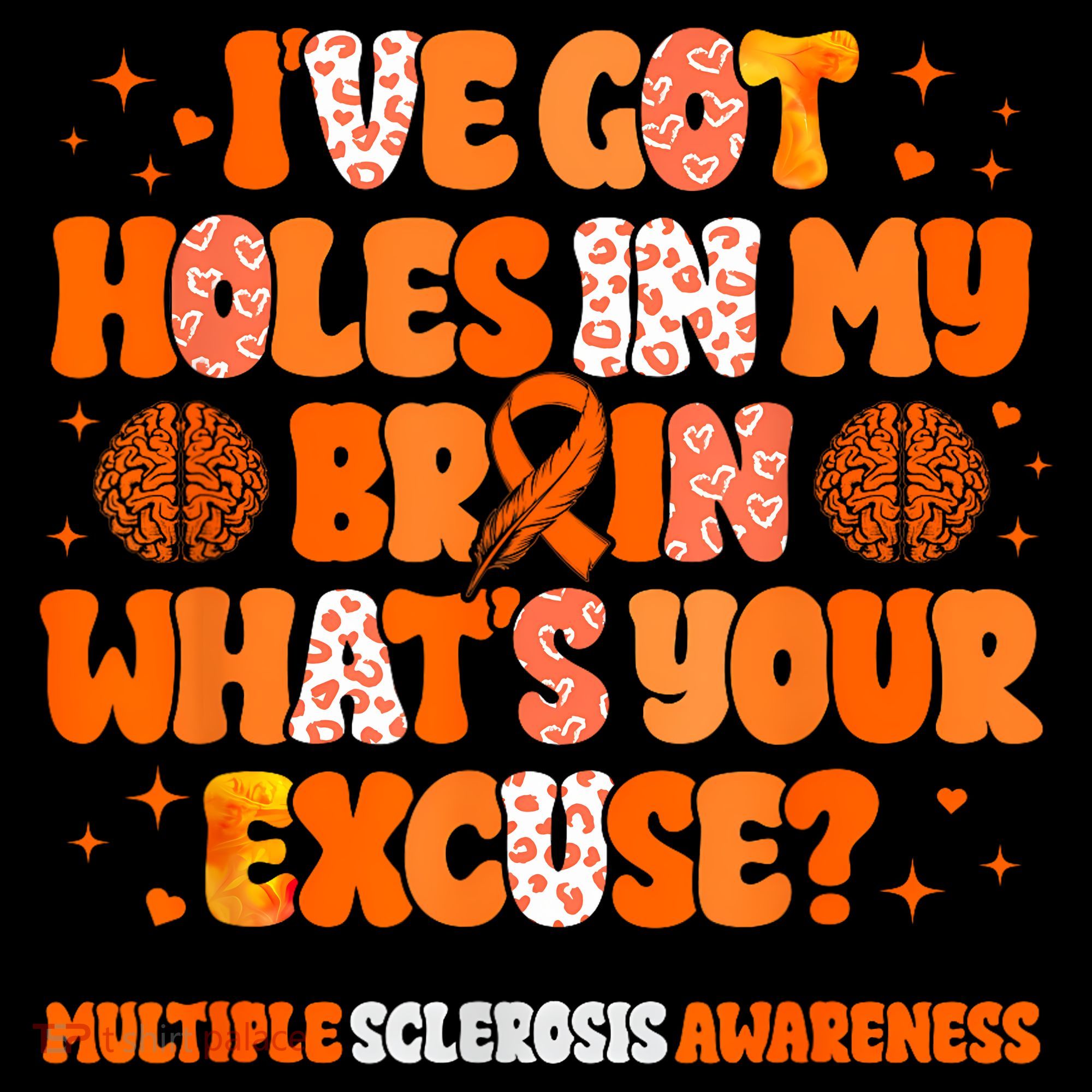 I've Got Holes In My Brain Multiple Sclerosis Awareness MS Women's Hoodie