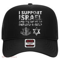IDF Grunge I Support Israel and its Right to Defend Itself Hat thumb 0