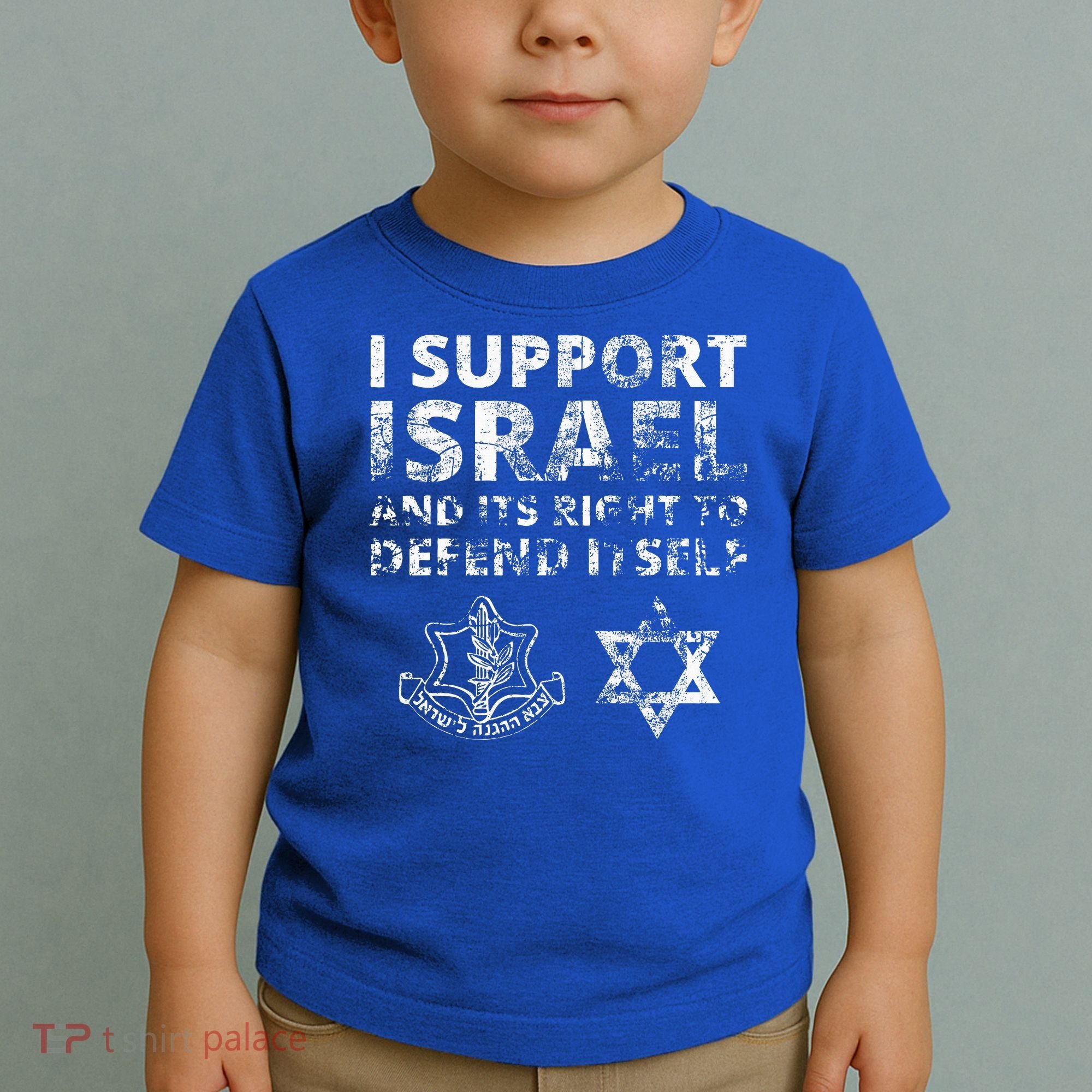 IDF Grunge I Support Israel and its Right to Defend Itself Toddler T-Shirt