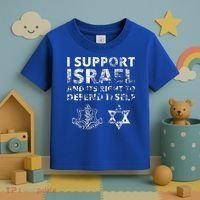 IDF Grunge I Support Israel and its Right to Defend Itself Toddler T-Shirt thumb 3