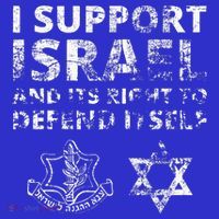 IDF Grunge I Support Israel and its Right to Defend Itself Visor thumb 3