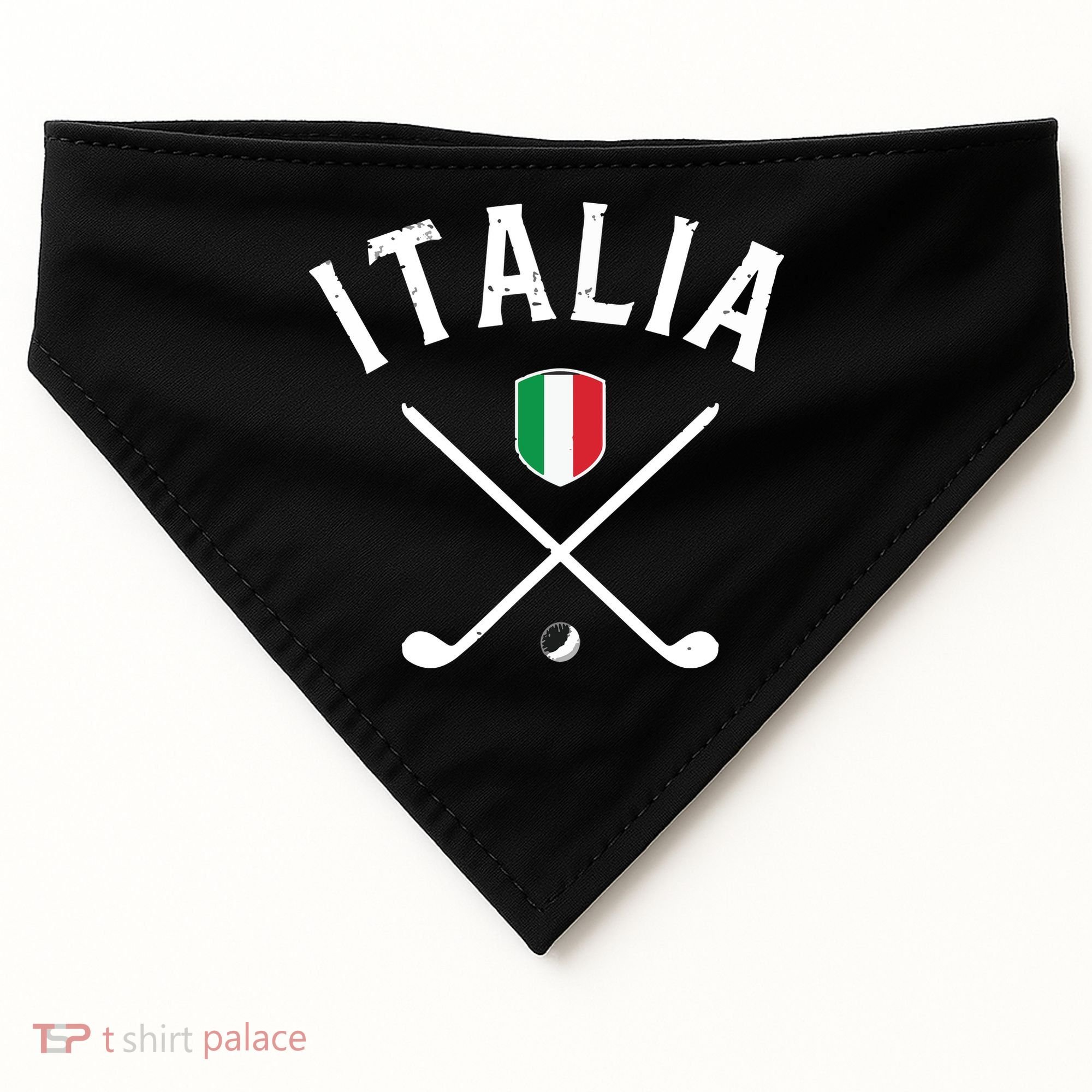 Italy Golf Italian Flag Golf Tee USA-Made Doggie Bandana