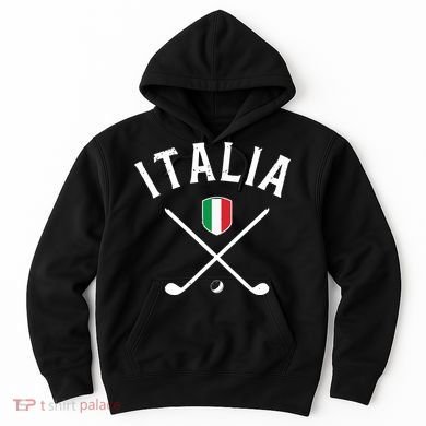 Italy Golf Italian Flag Golf Tee Hoodie