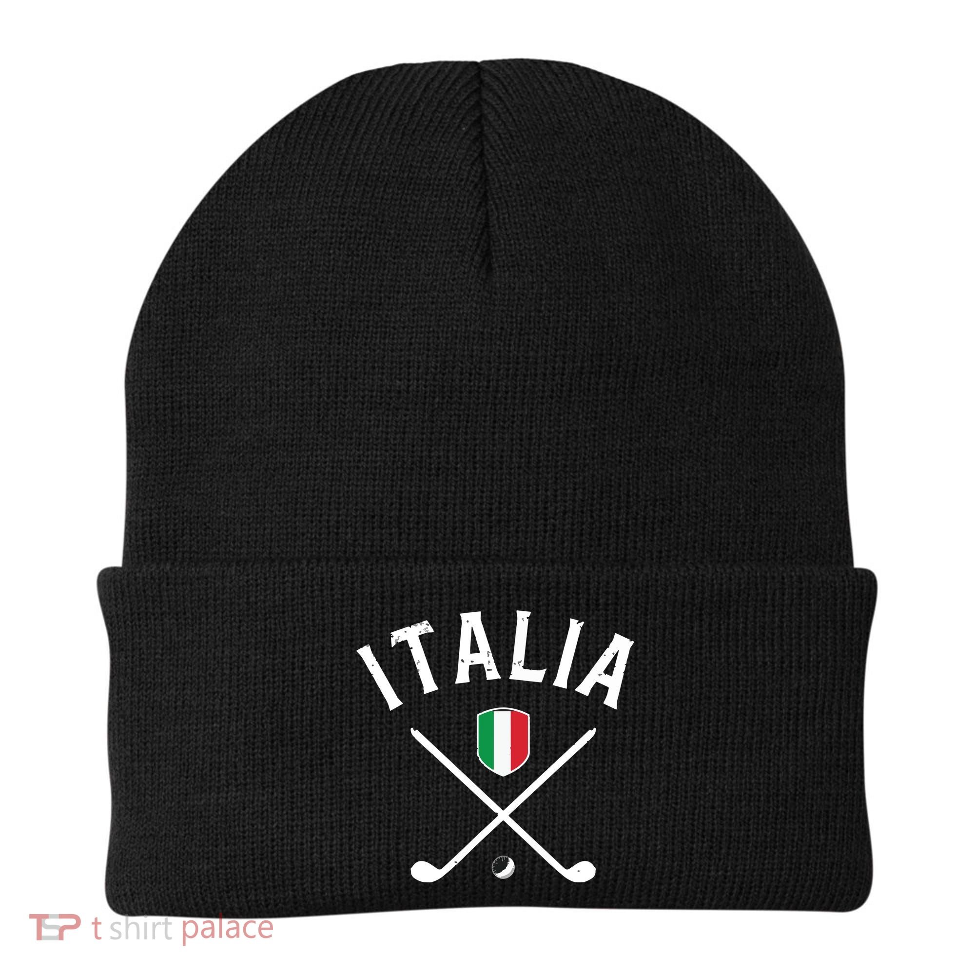 Italy Golf Italian Flag Golf Tee Beanie