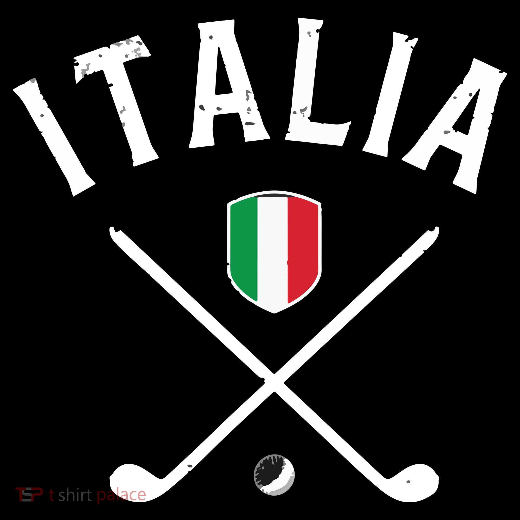 Italy Golf Italian Flag Golf Tee Women's Hoodie