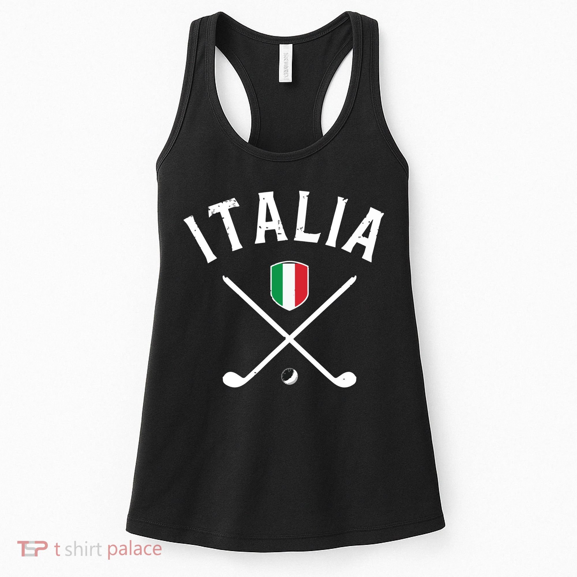 Italy Golf Italian Flag Golf Tee Women's Tank Top