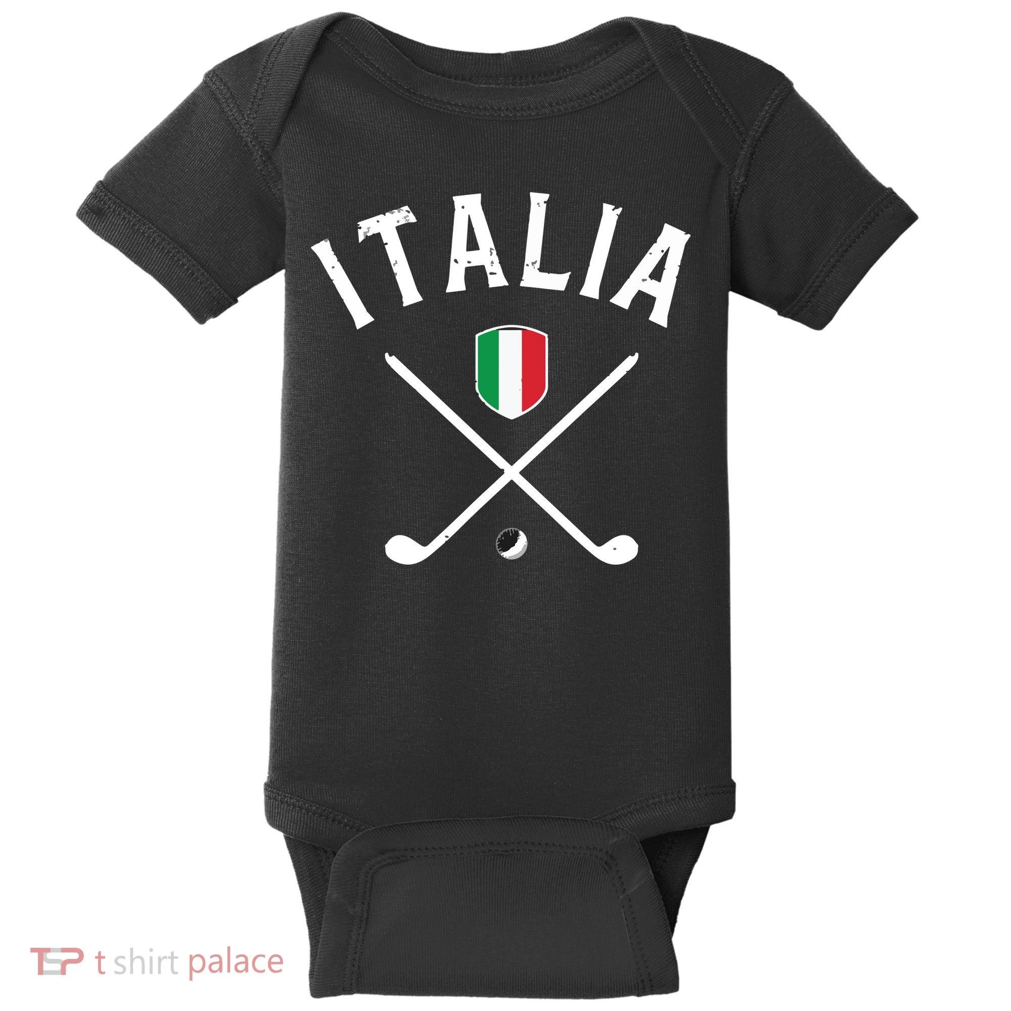 Italy Golf Italian Flag Golf Tee Baby Bodysuit