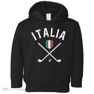 Italy Golf Italian Flag Golf Tee Toddler Hoodie