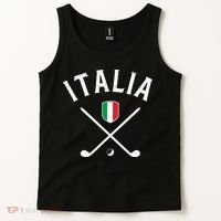 Italy Golf Italian Flag Golf Tee Tank Top thumb 2