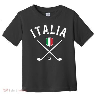 Italy Golf Italian Flag Golf Tee Toddler T-Shirt
