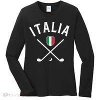Italy Golf Italian Flag Golf Tee Women's Long Sleeve Shirt thumb 0