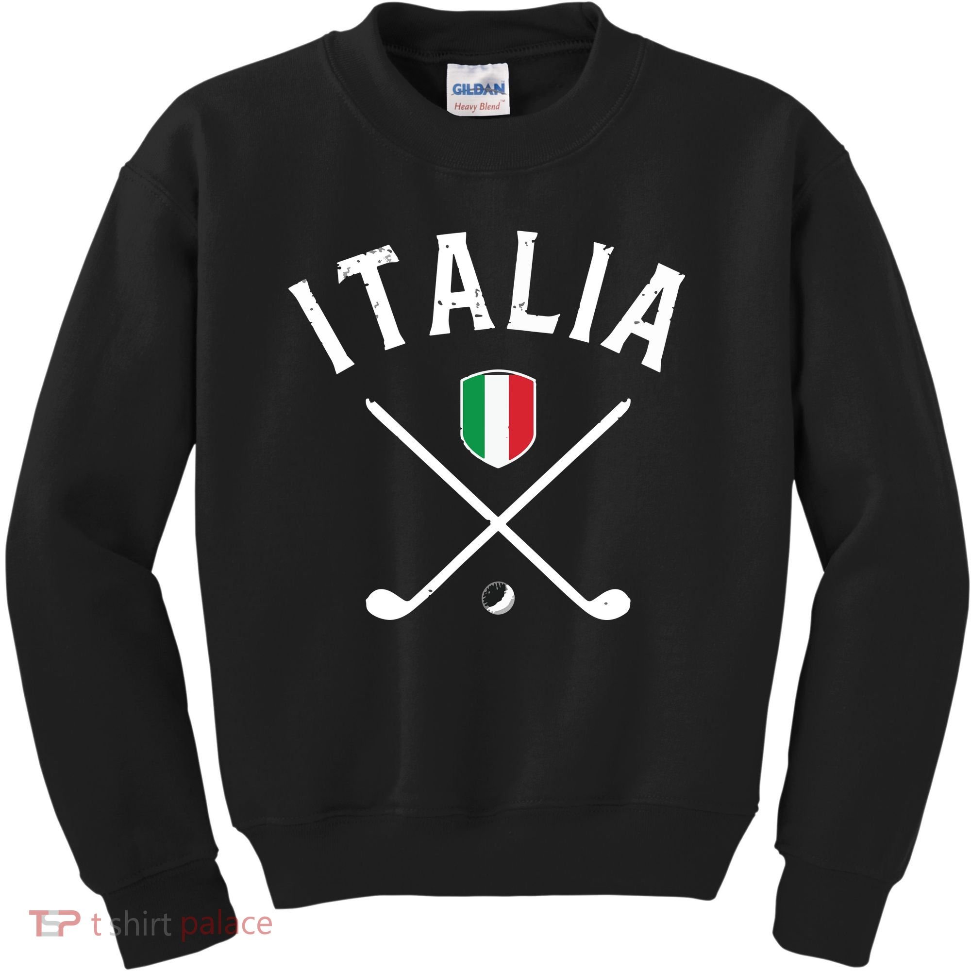 Italy Golf Italian Flag Golf Tee Kids Sweatshirt