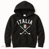 Italy Golf Italian Flag Golf Tee Kids Hoodie thumb 0