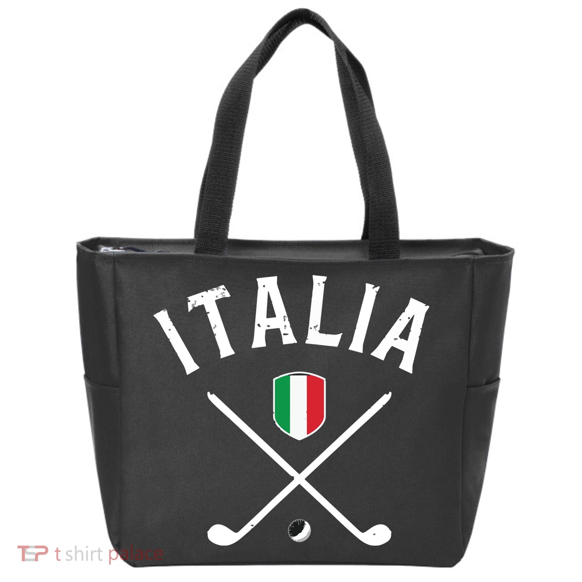 Italy Golf Italian Flag Golf Tee Tote Bag