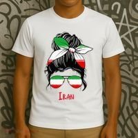 Iranian Girl Iran Girl Persian Woman Flag T-Shirt thumb 3